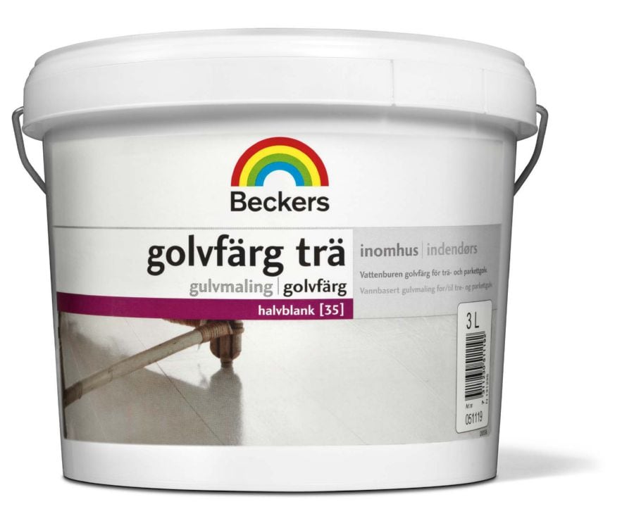 GOLVFÄRG TRÄ BAS A 0,9L