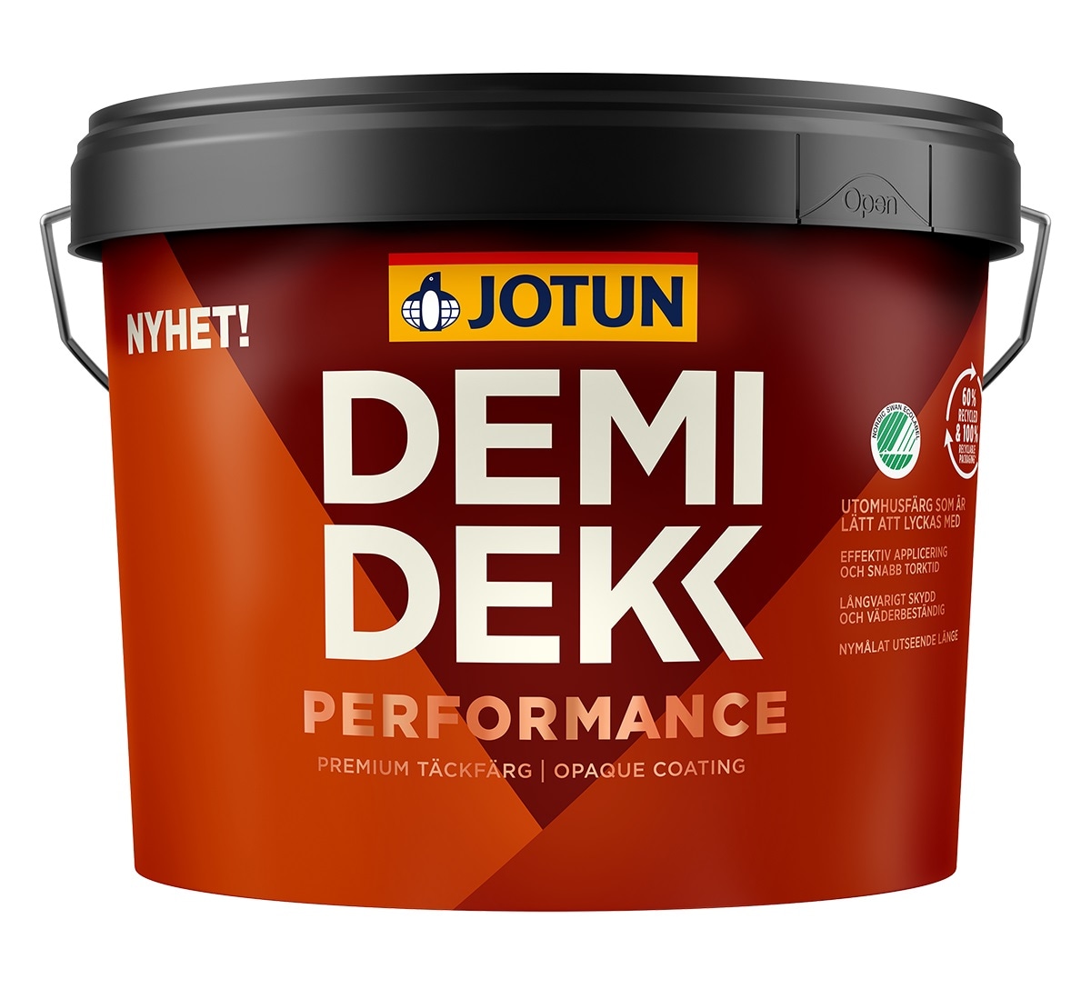 TÄCKFÄRG DEMIDEKK PERFORMANCE VIT BAS 9L