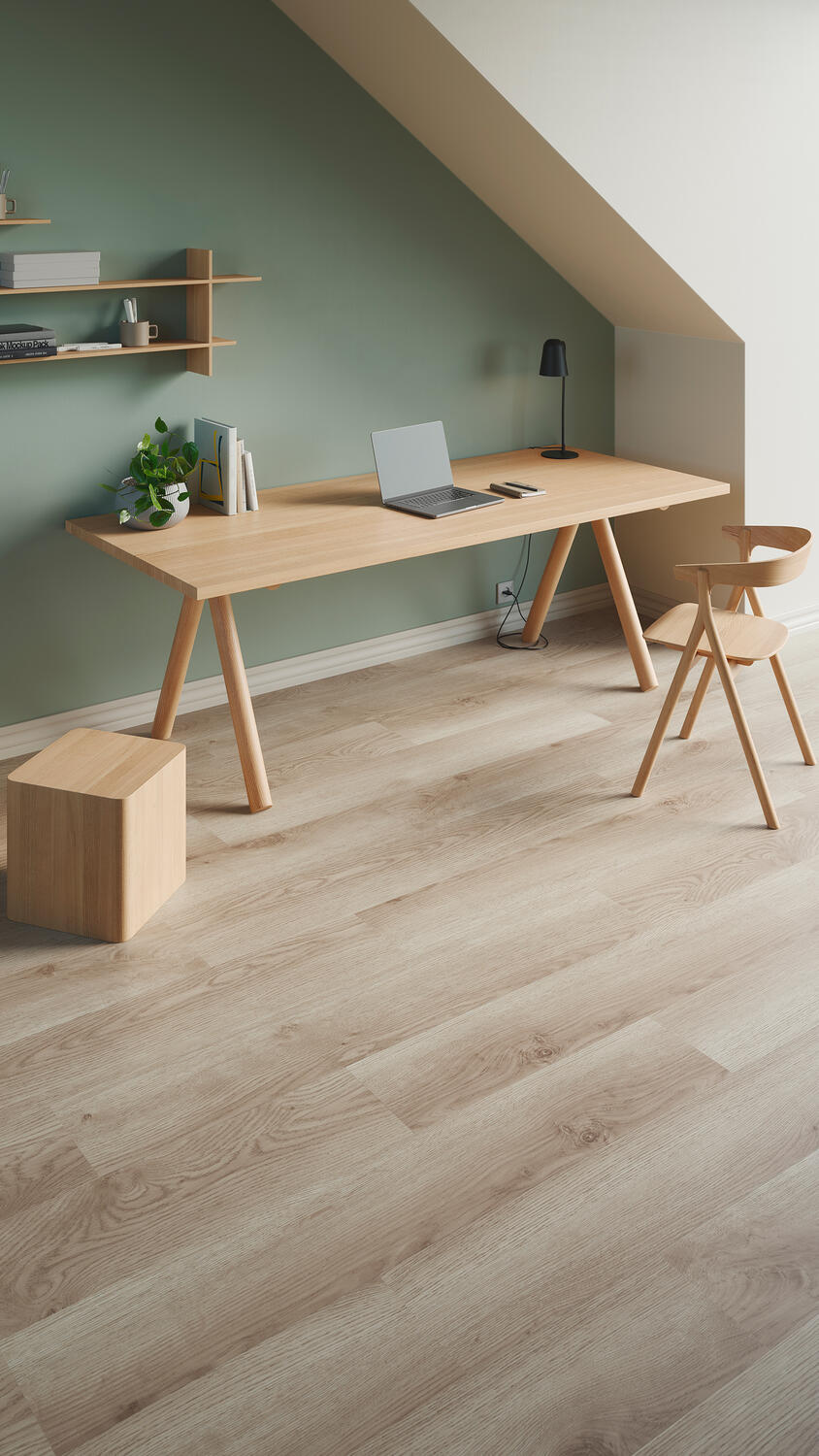 iD Inspiration Click Solid 55 - Contemporary Oak Grege